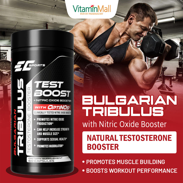 EC Sports Testosterone Booster Supplement for Men - 60's
